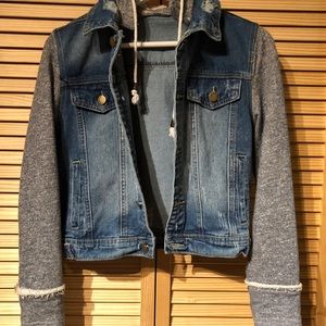 EXCELLENT CONDITION Jean Jacket/Hoodie Shein
